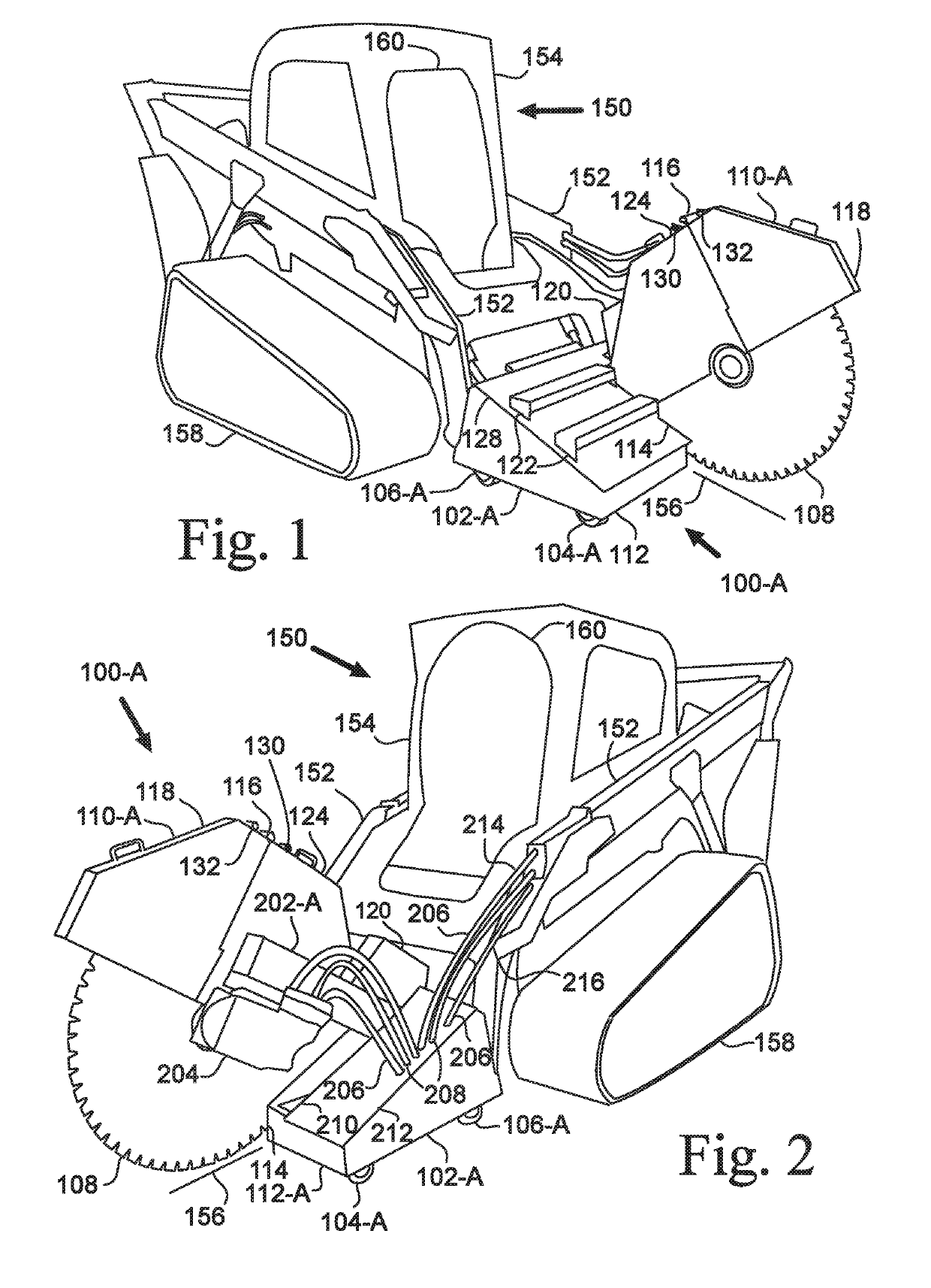 Skid steer cutting attachment