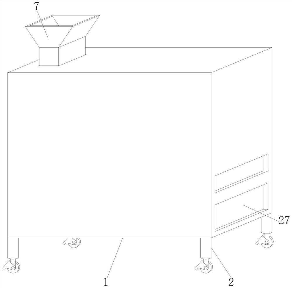 Excrement recycling device for poultry breeding