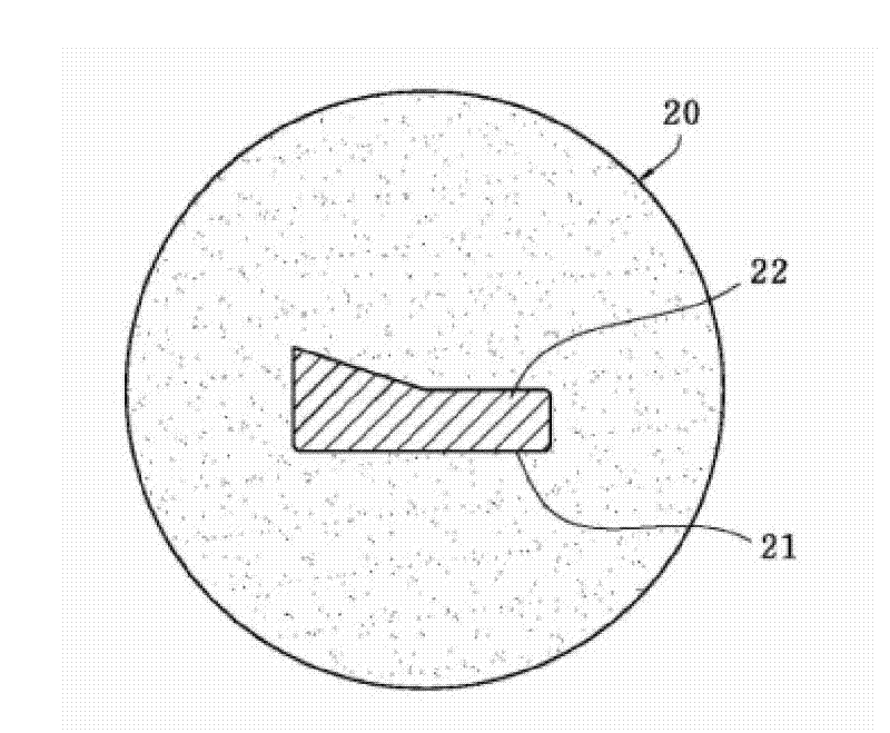 Fluorescent powder packaging of light-emitting diode