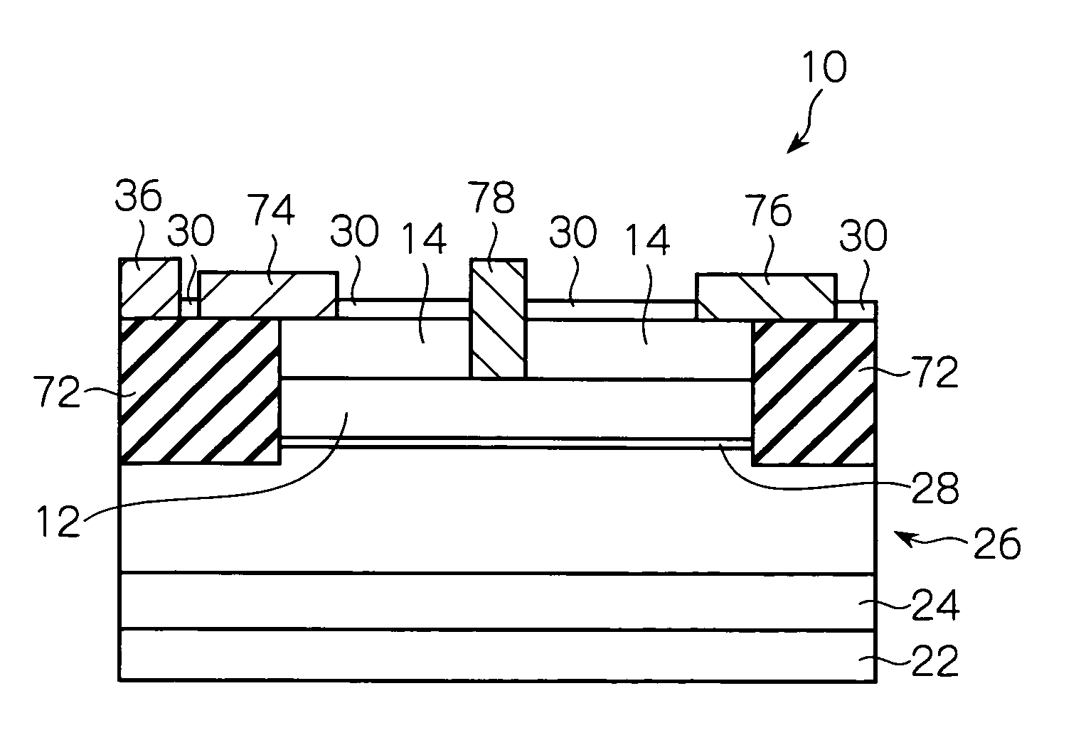 AlGaN/GaN hemt with normally-off threshold minimized and method of manufacturing the same