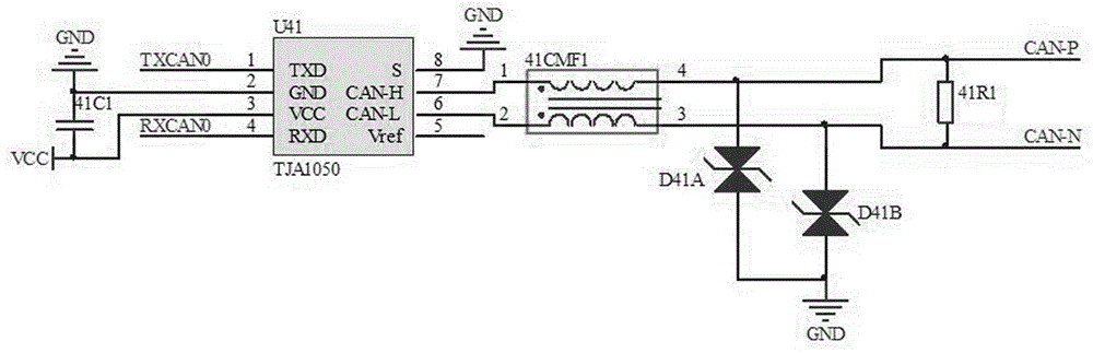 CAN communication channel switching circuit for vehicles