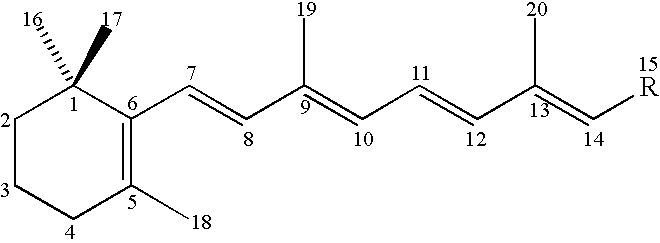 Diesters or polyesters of naphthalene dicarboxylic acid as solubilizer/stabilizer for retinoids