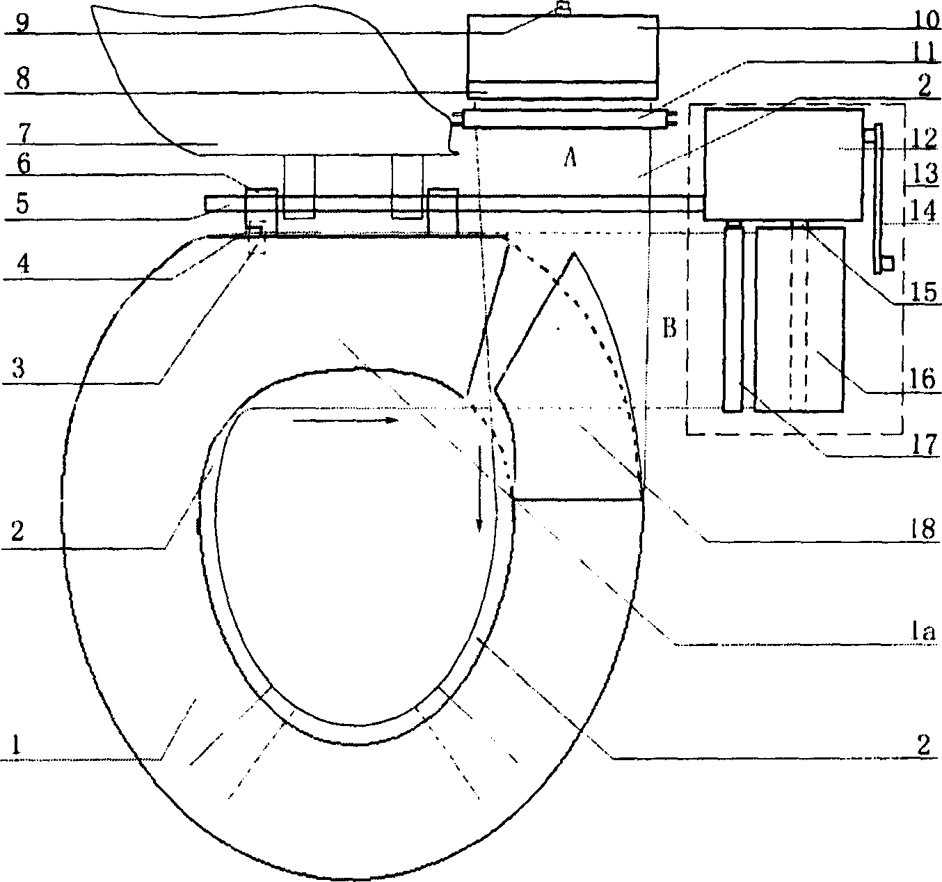 Isolation means for full covering ring-like toilet seat with continuous cover films