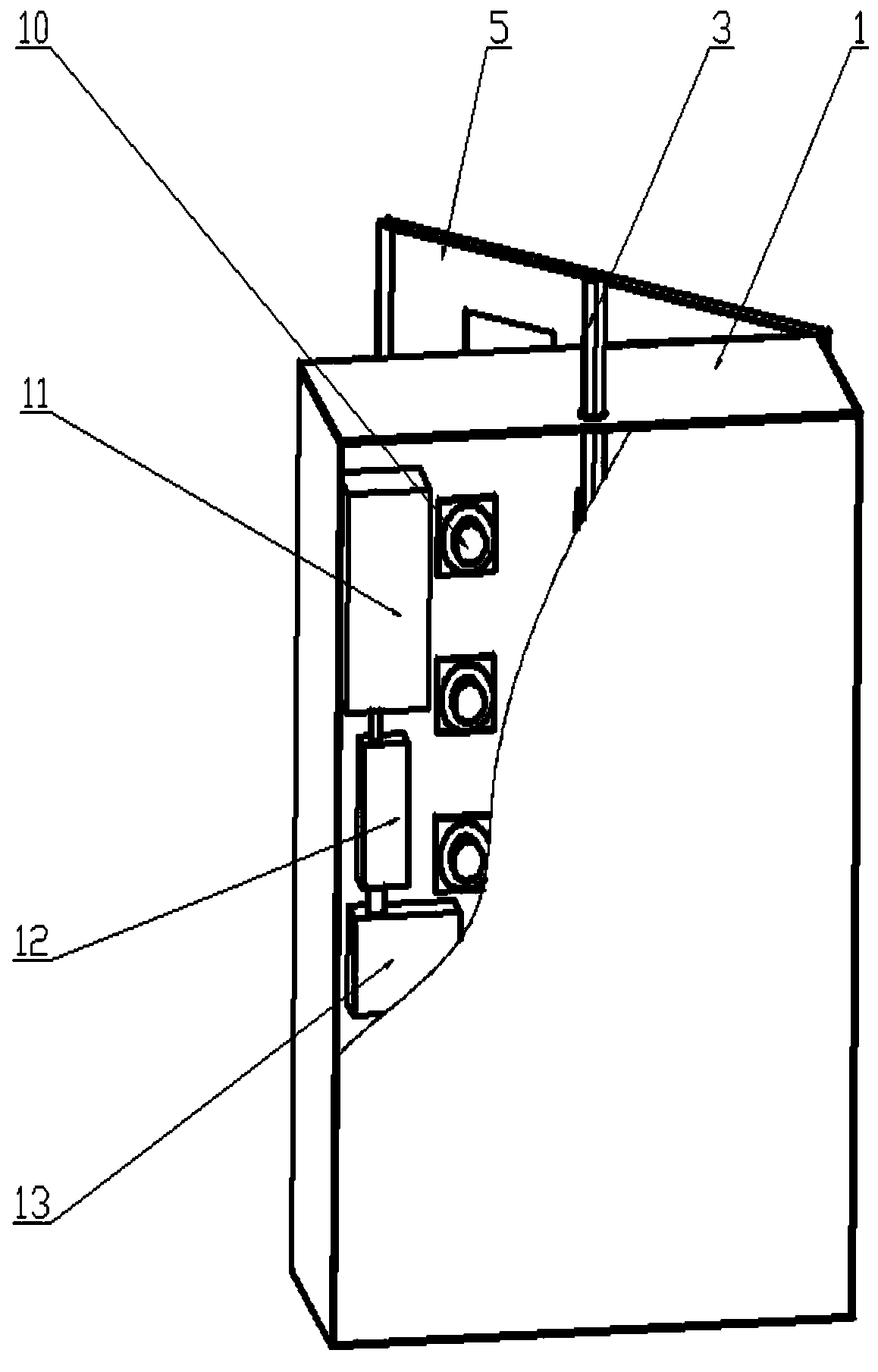 Remote alarm anti-theft electric meter box