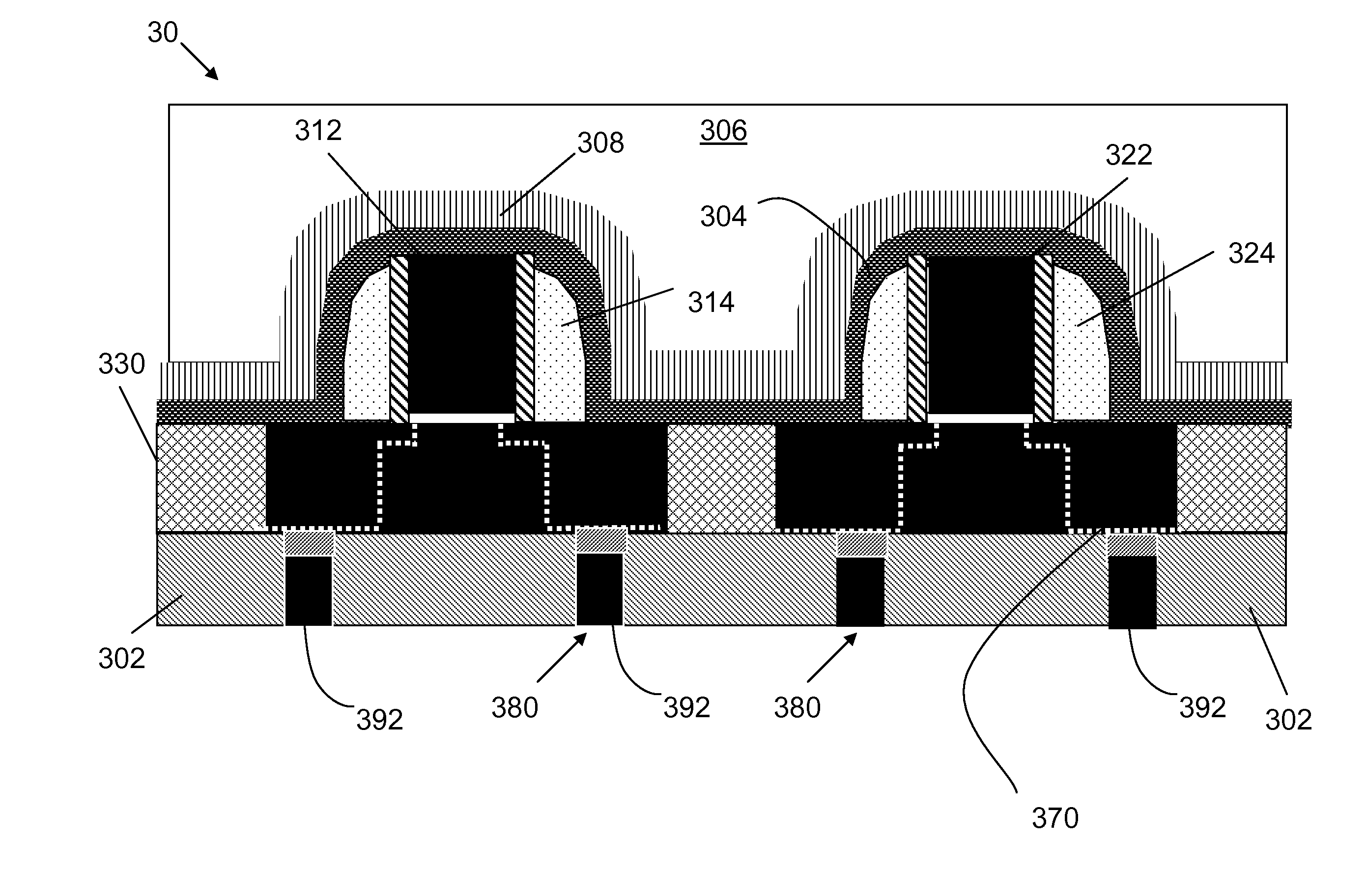 Inducing stress in CMOS device