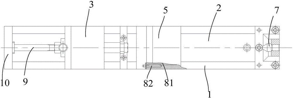 Shock absorber bottom cylinder processing tooling