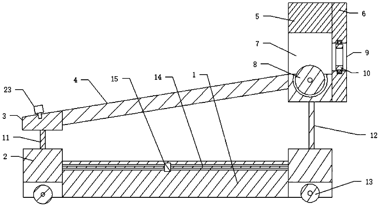 Construction support frame automatic cleaning and conveying device