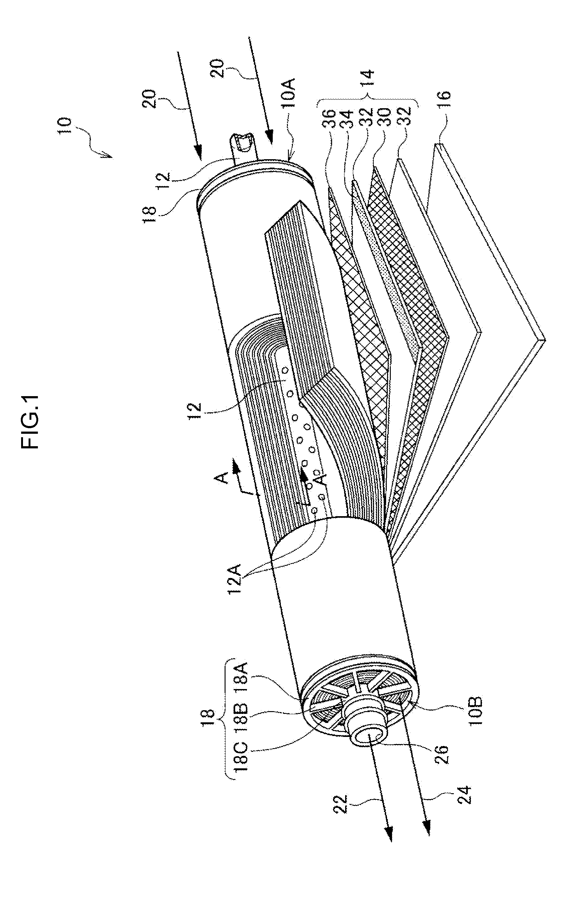 Acidic gas separation module and production method therefor, acidic gas separation layer, production method and facilitated transport membrane therefor, and acidic gas separation system