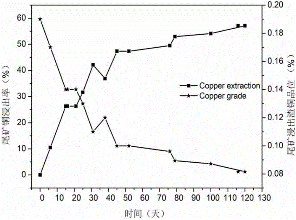 Method for disposing fine-grain-containing tailings on basis of biological lamina heap construction