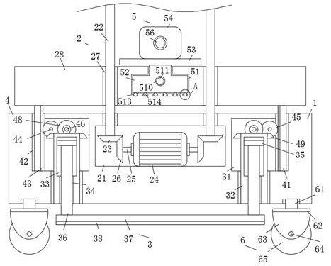 Wall body punching device for building assembly