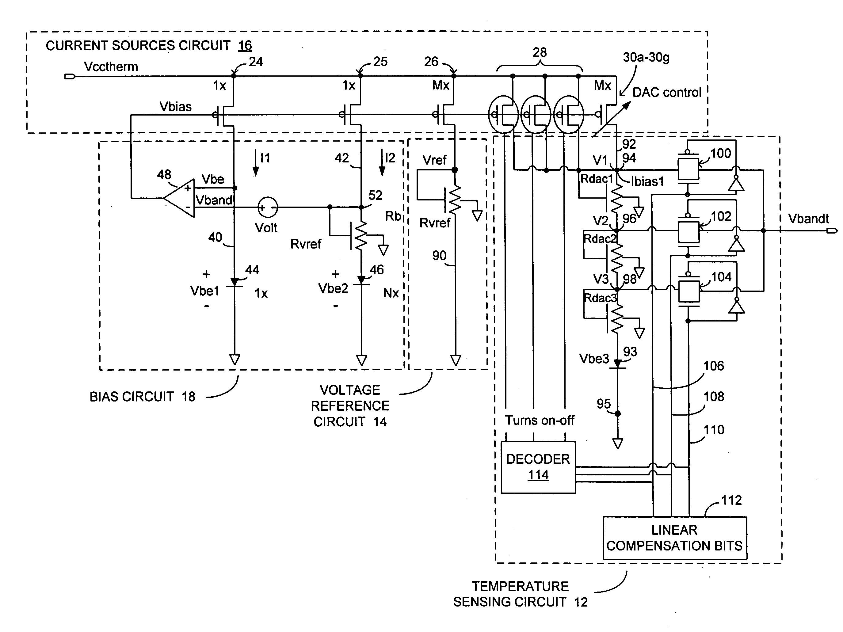 Thermal sensor and method