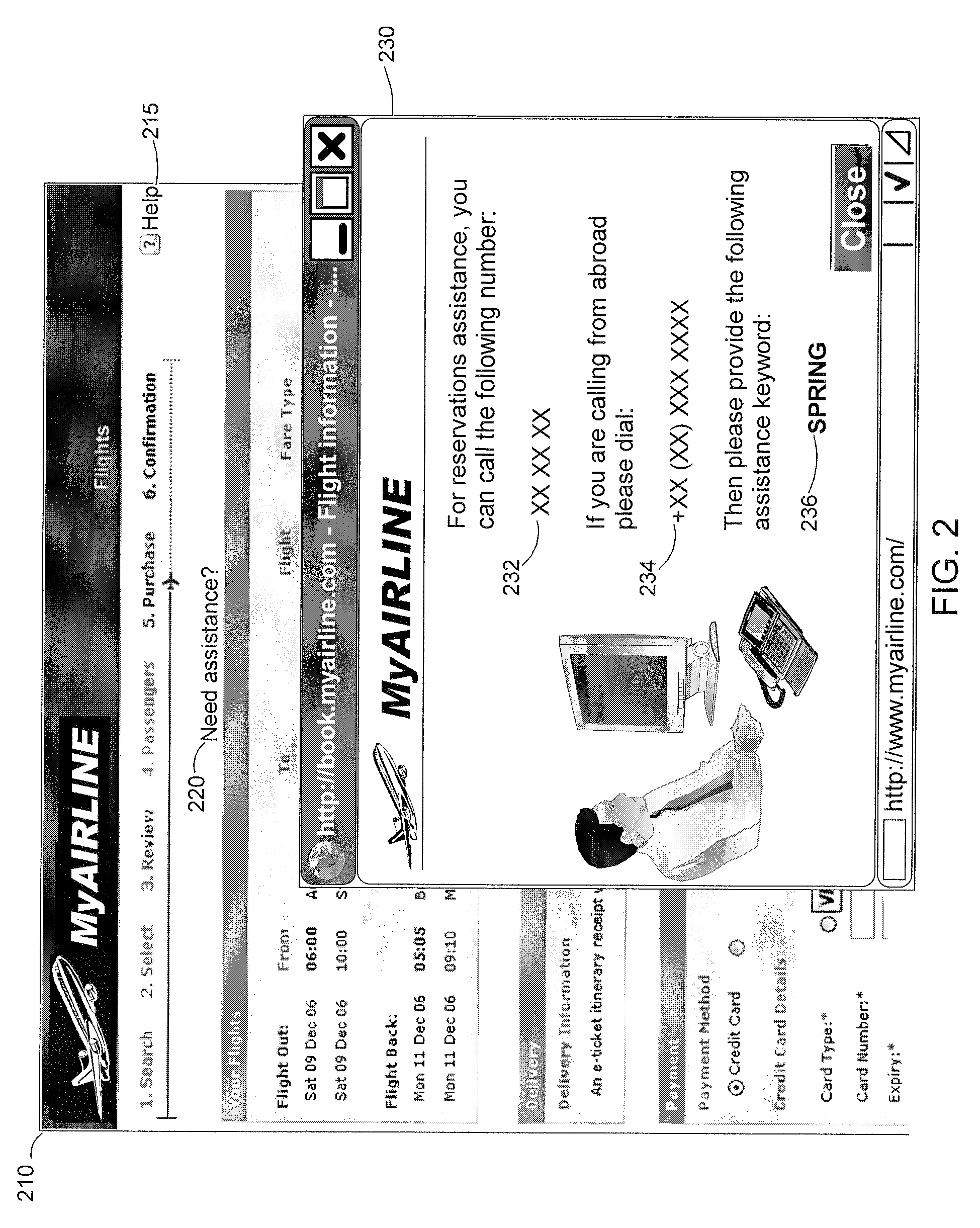 Method and system to hand over an online transaction to a help desk assistant