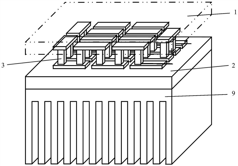 Thermoelectric device and cooling fin integrated thermoelectric assembly