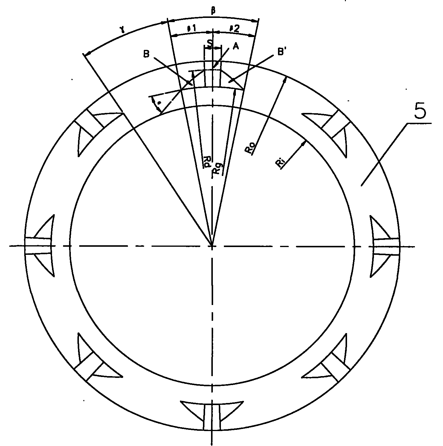 Bilaterally rotary gas lubrication non-contact mechanical seal device