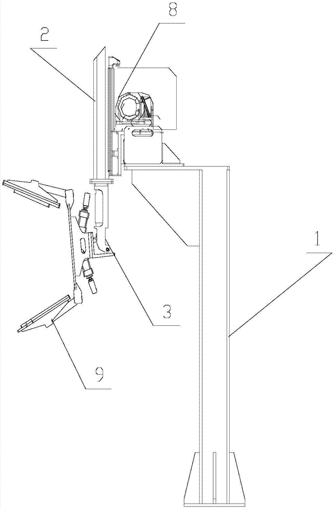 Overturning machine for household appliance