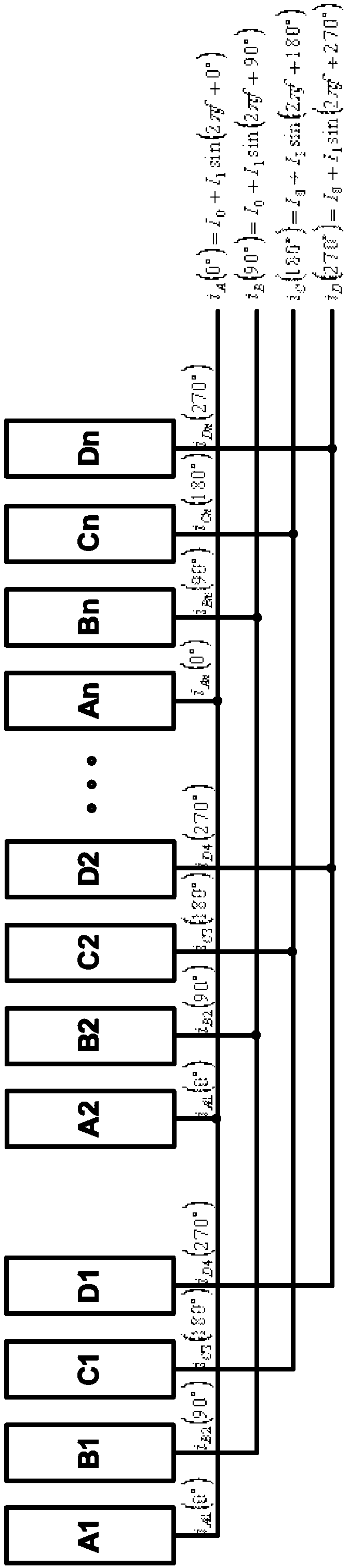 Photoelectric receiving sensor for incremental displacement measurement device