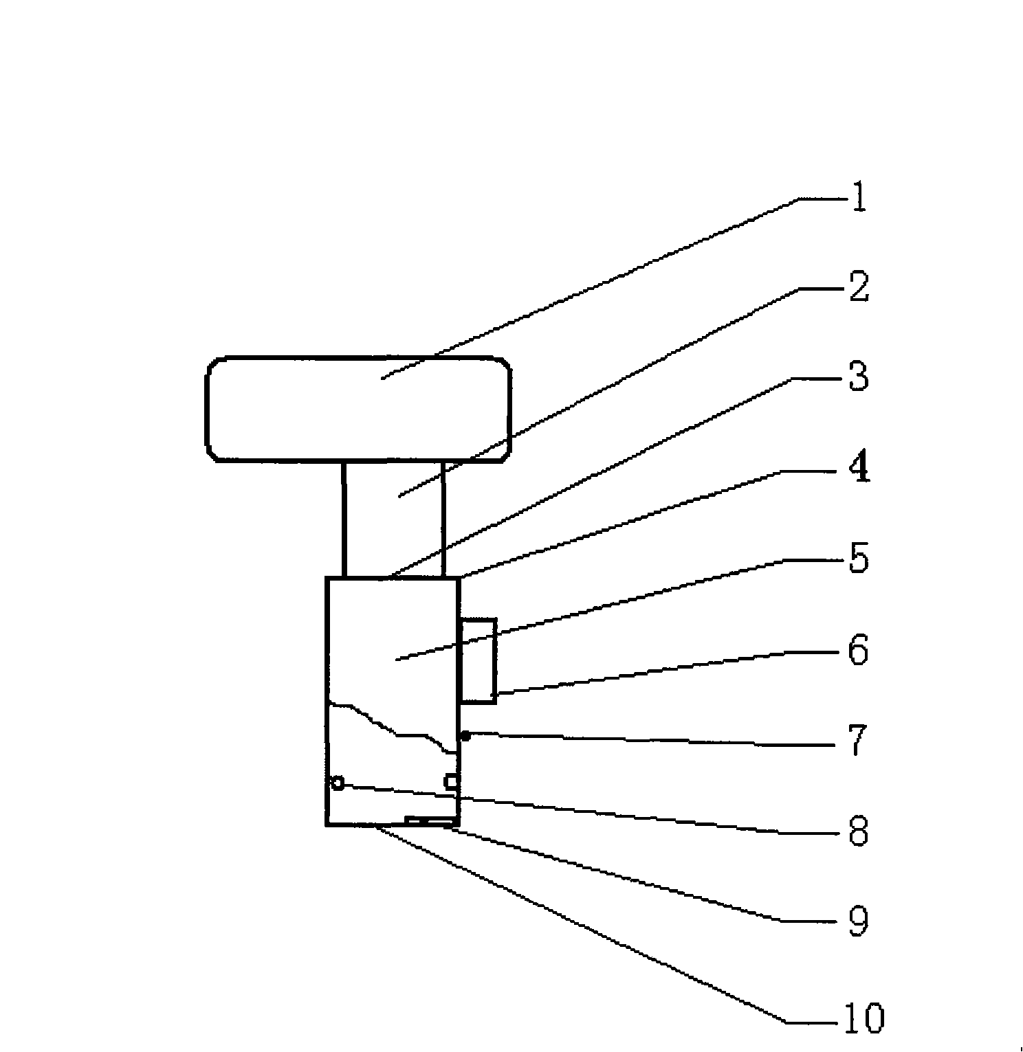 Width detecting instrument for house crack fracture after earthquake hazard