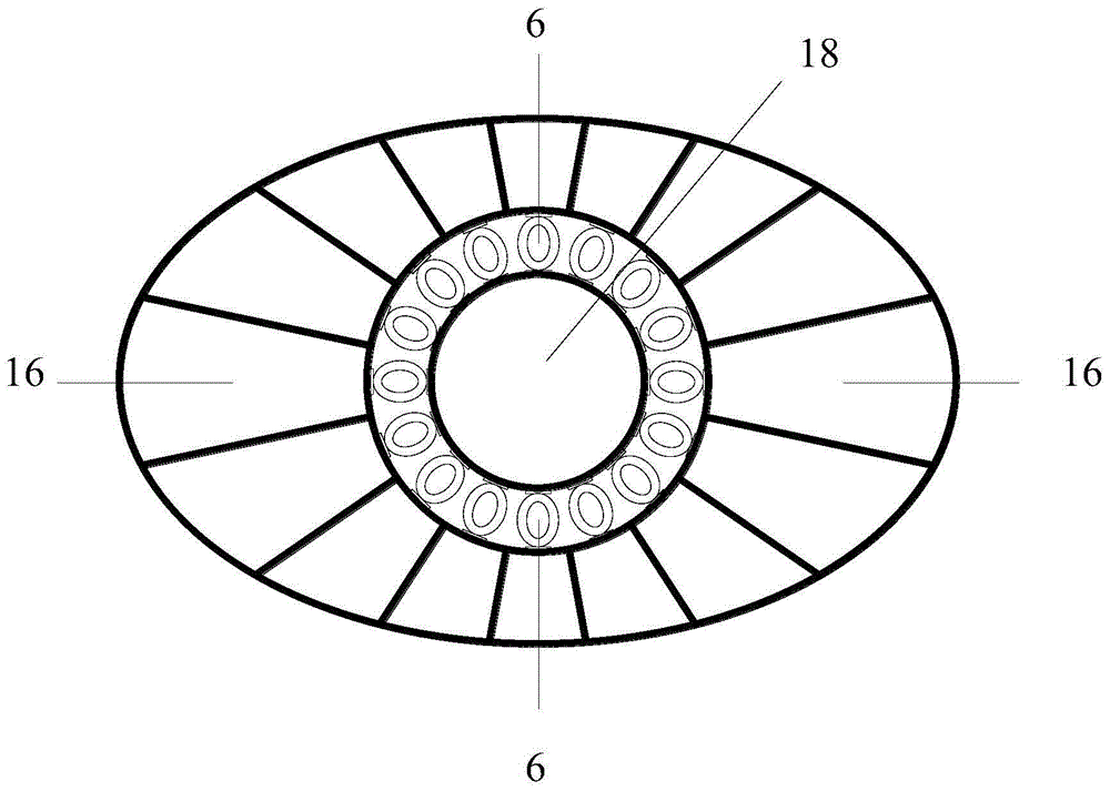 Floating type tooth-shaped fiber reinforced plastic (FRP) buffering energy-absorption anti-collision device