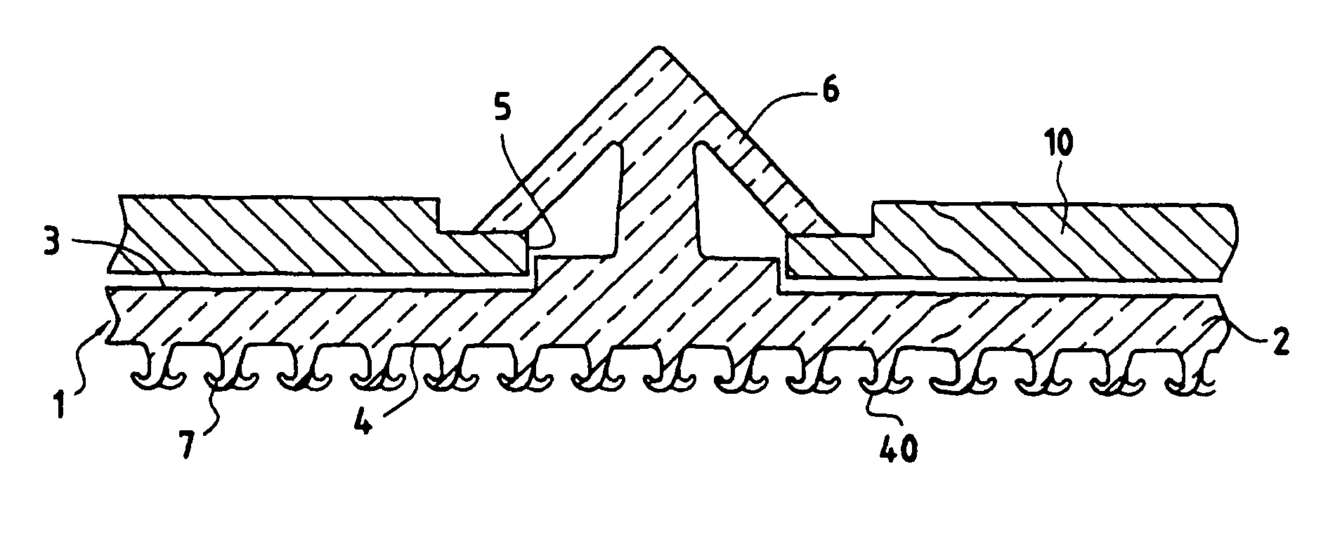 Intermediate fixing element