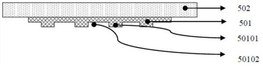 Nanometer impression device and nanometer impression method for high-brightness light-emitting diode (LED) graphics