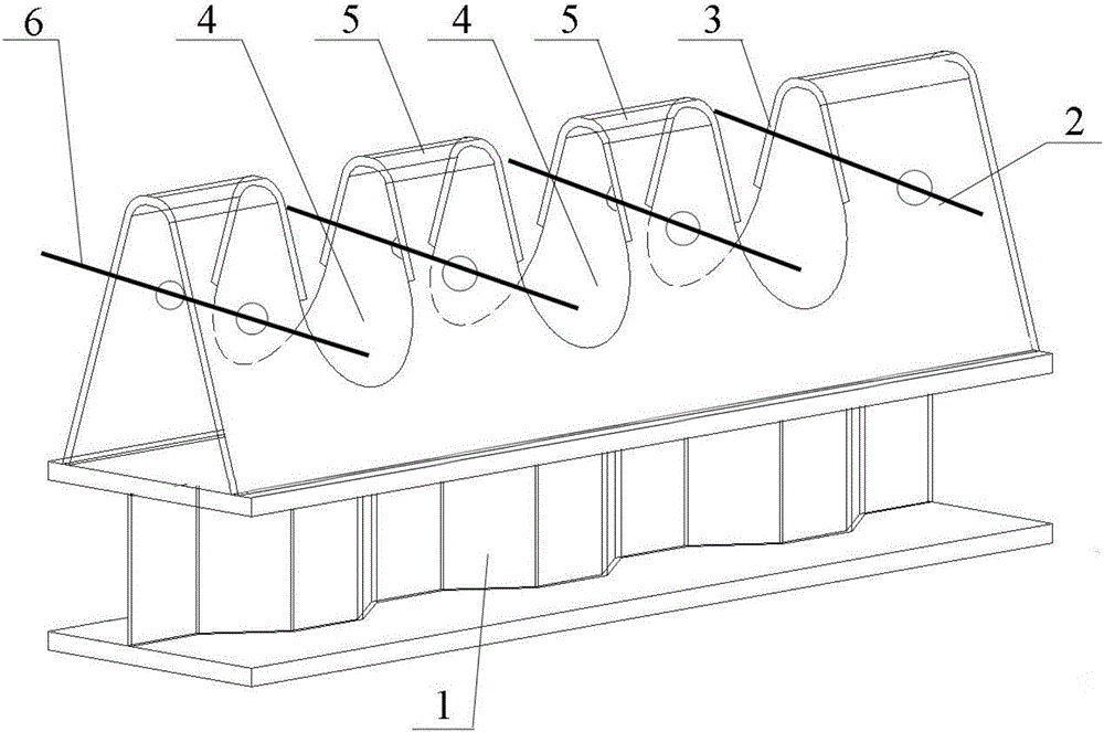 Bridge and shear resistant combined structure thereof