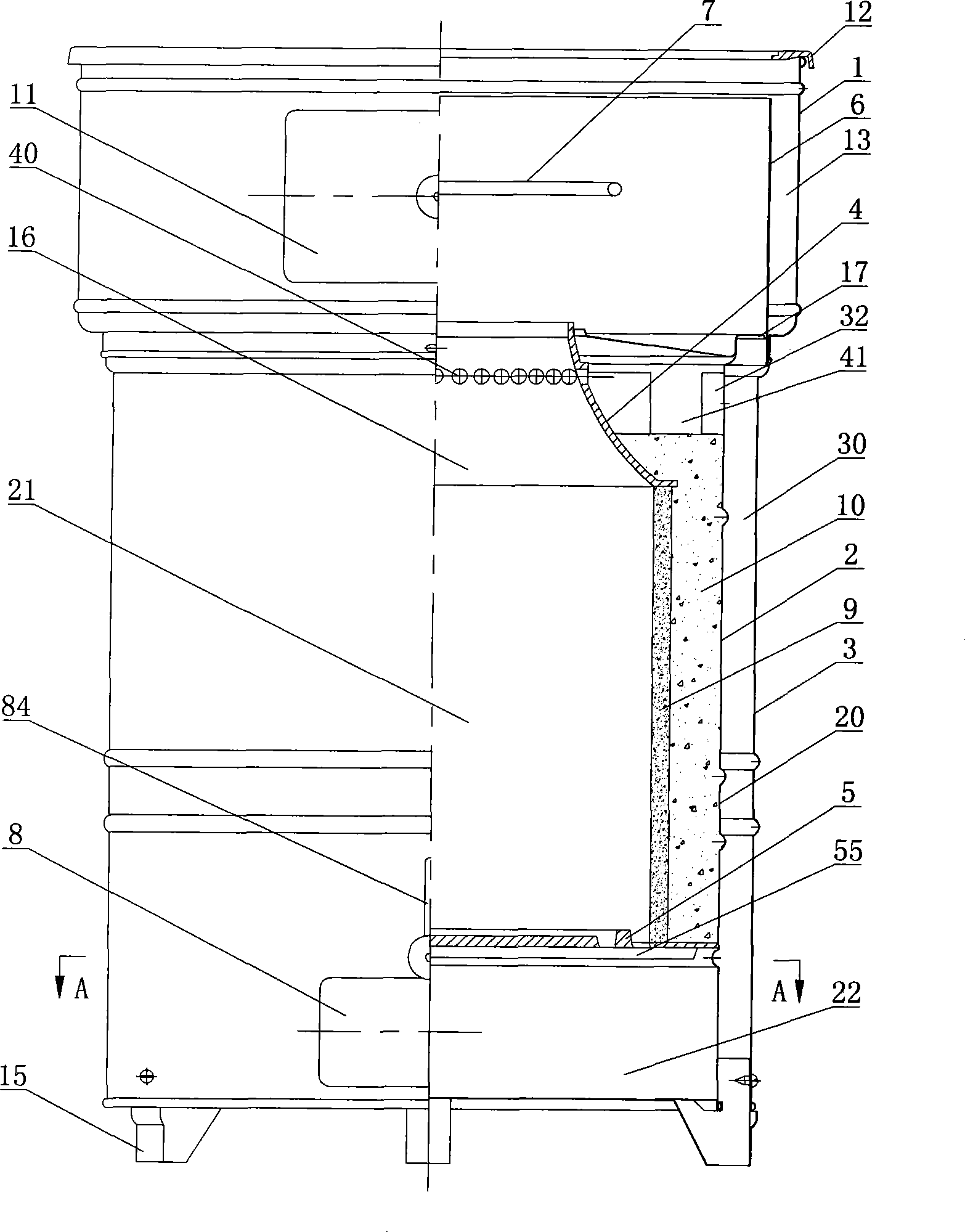 Biomass semi-gasification stove