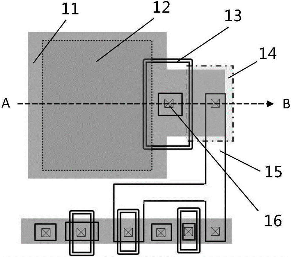 Pixel unit structure for reducing dark current and manufacturing method of pixel unit structure