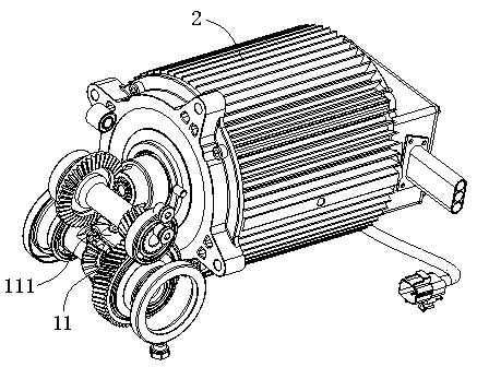 Electric Vehicle Power Transmission Integrated System