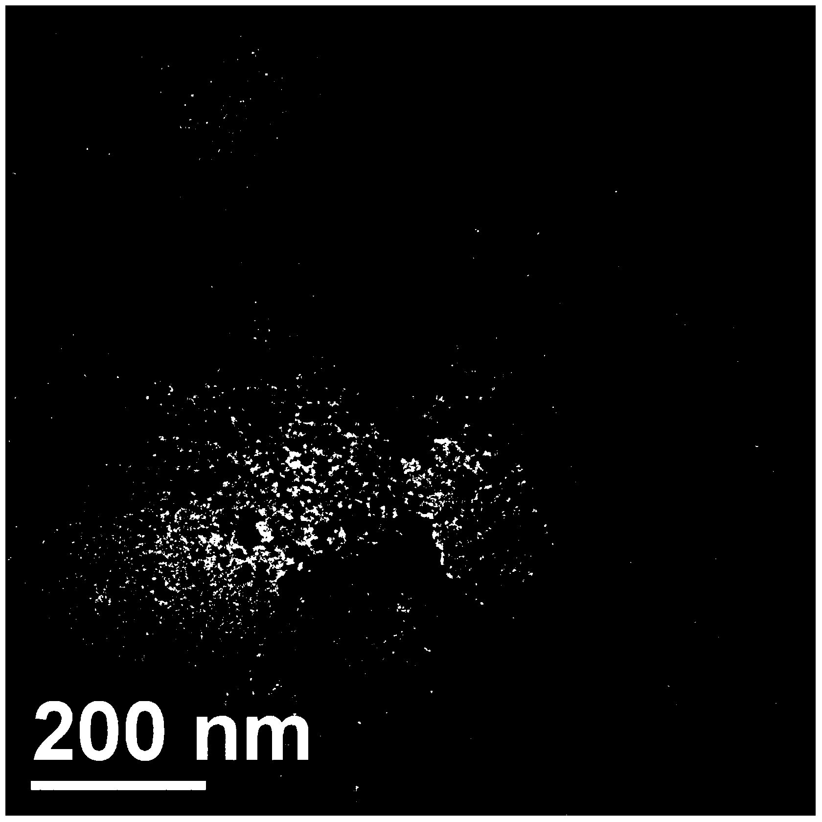 N-doped graphene/nickel ferrite nanometer compound material and preparation thereof