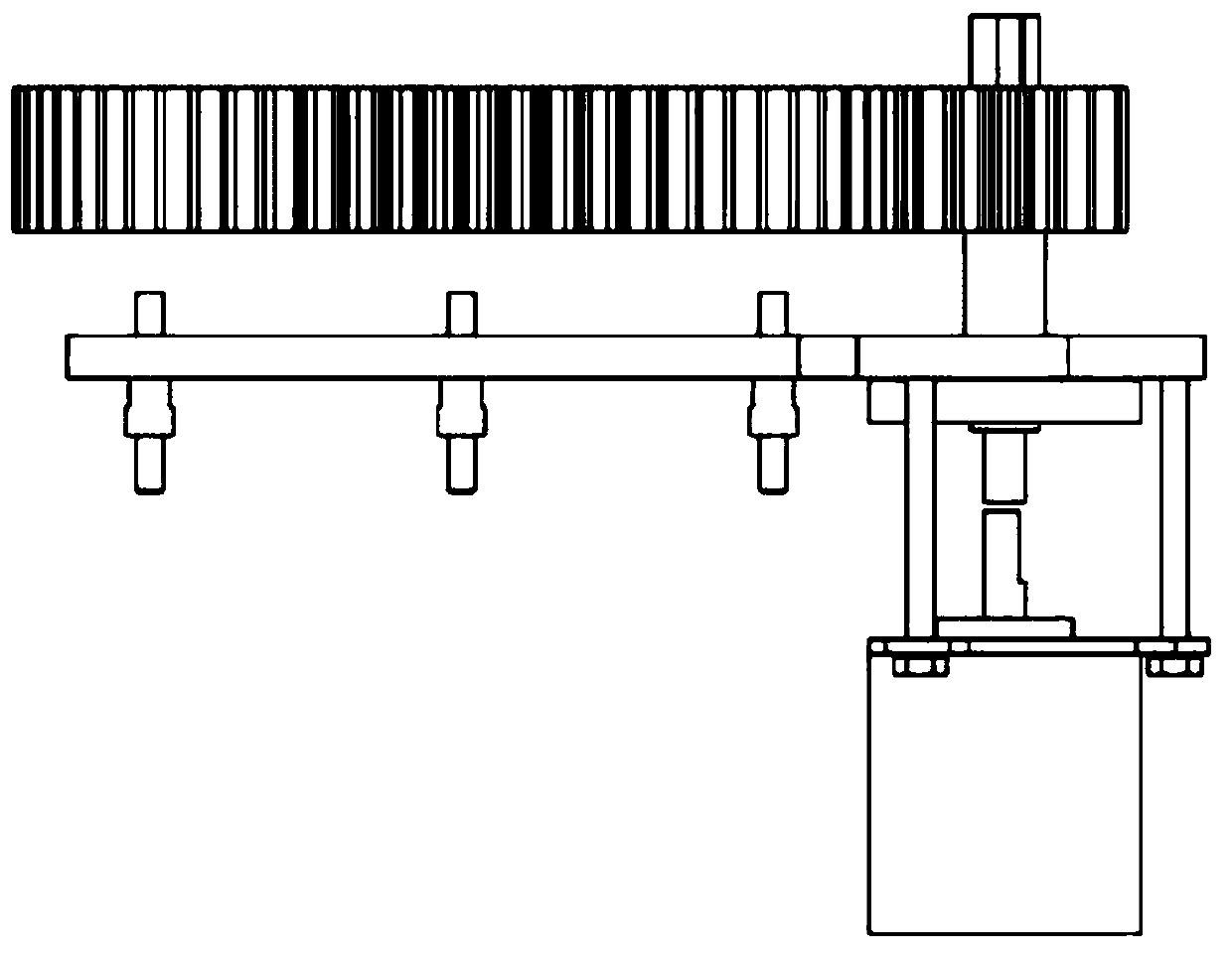 Device and method for measuring rotation angle of transmission shaft of high-voltage disconnector based on gear transmission