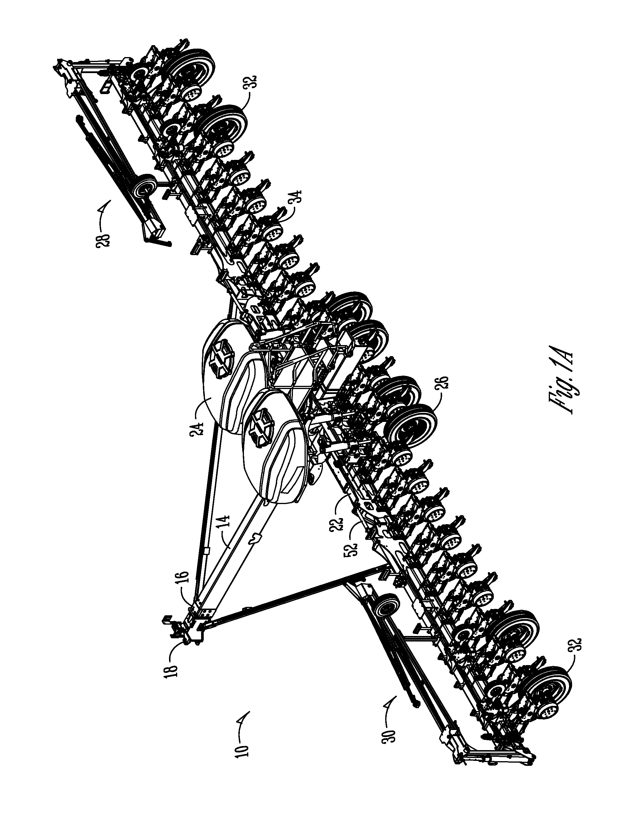 Weight distribution system for seed planters and product applicators