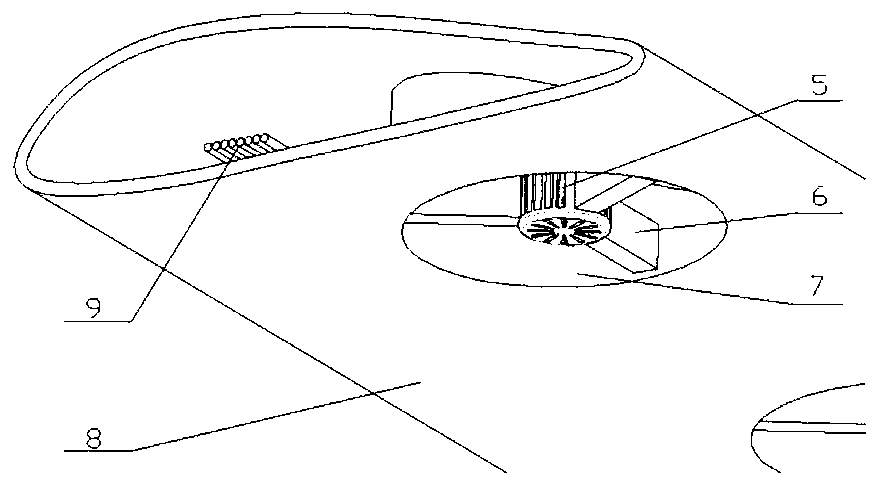 Active load reduction large wind electric generator blade