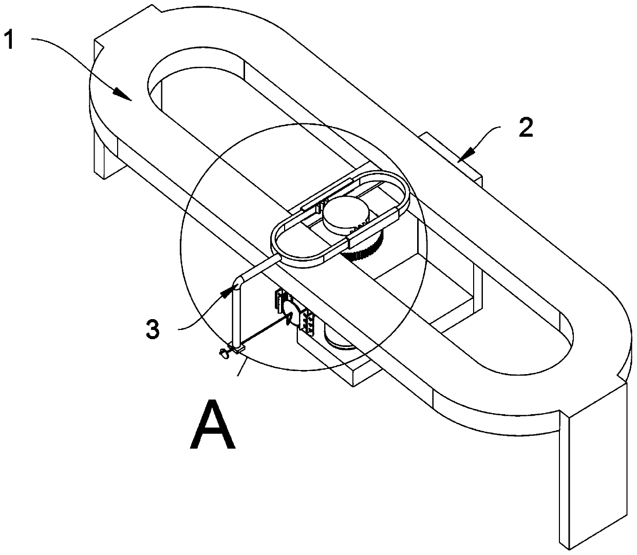 High-temperature bluing device for iron pan