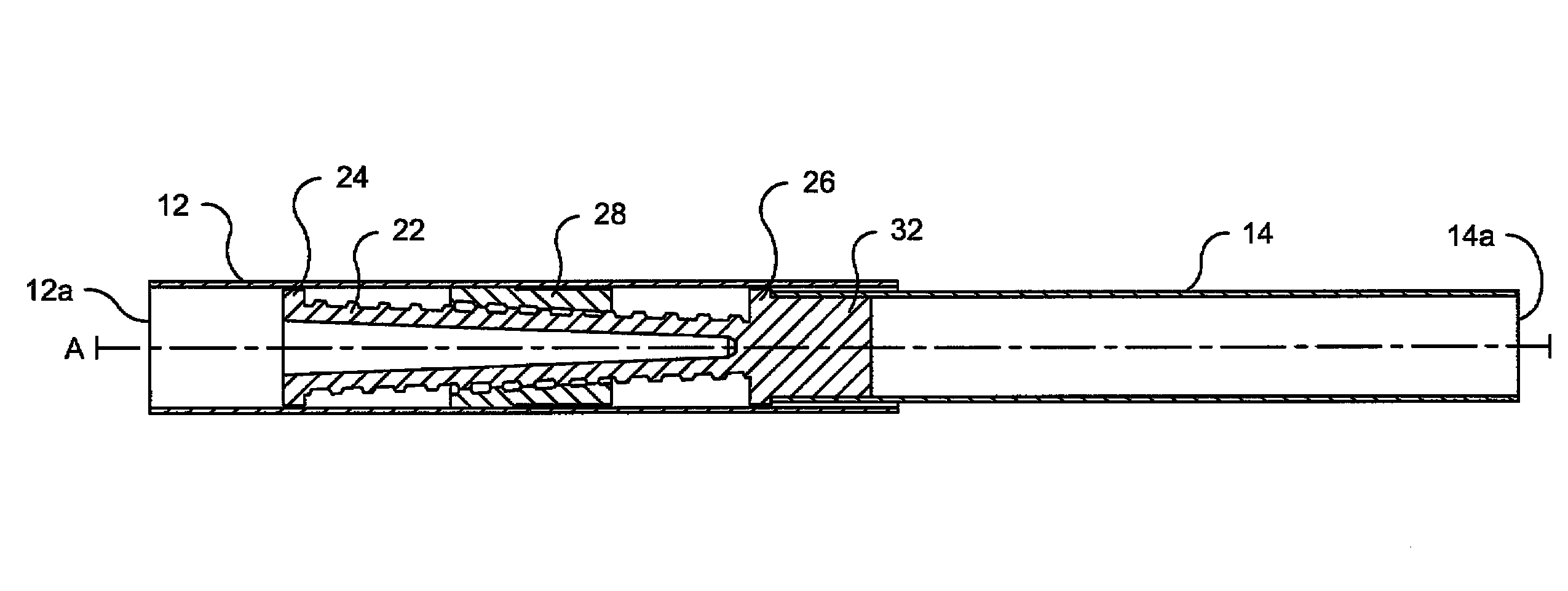 Molded tension rod mechanism with single lock nut