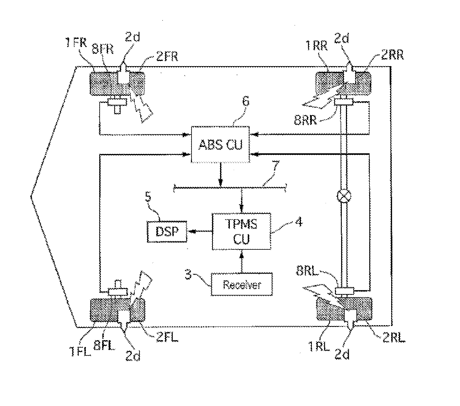 Tire air pressure monitor device