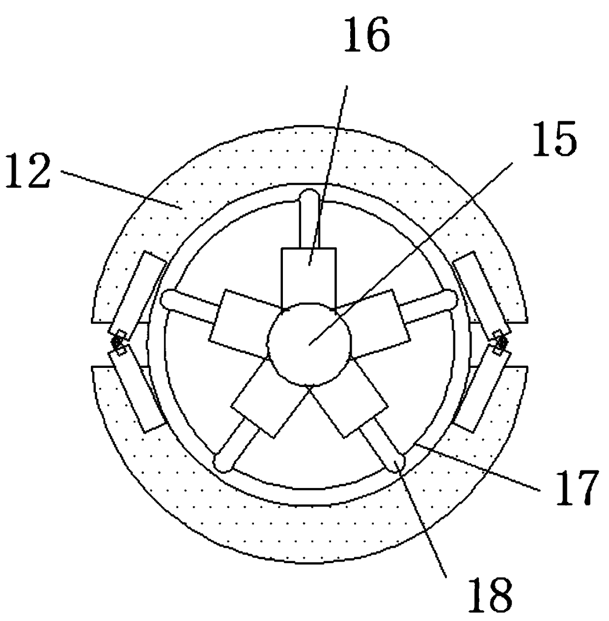 Automatic contraction device for cable storage