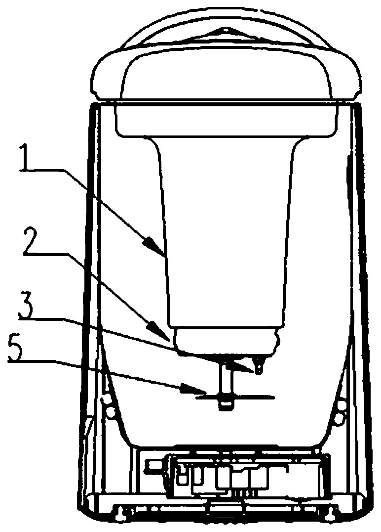 Turbulent flow identification method of food processor