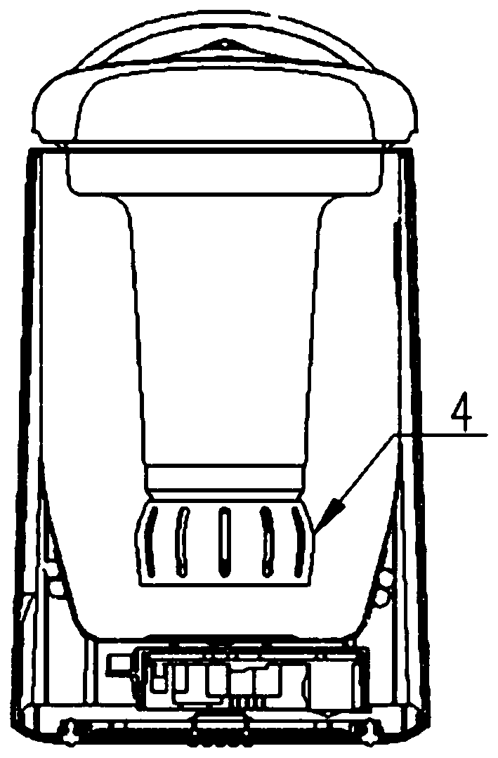 Turbulent flow identification method of food processor