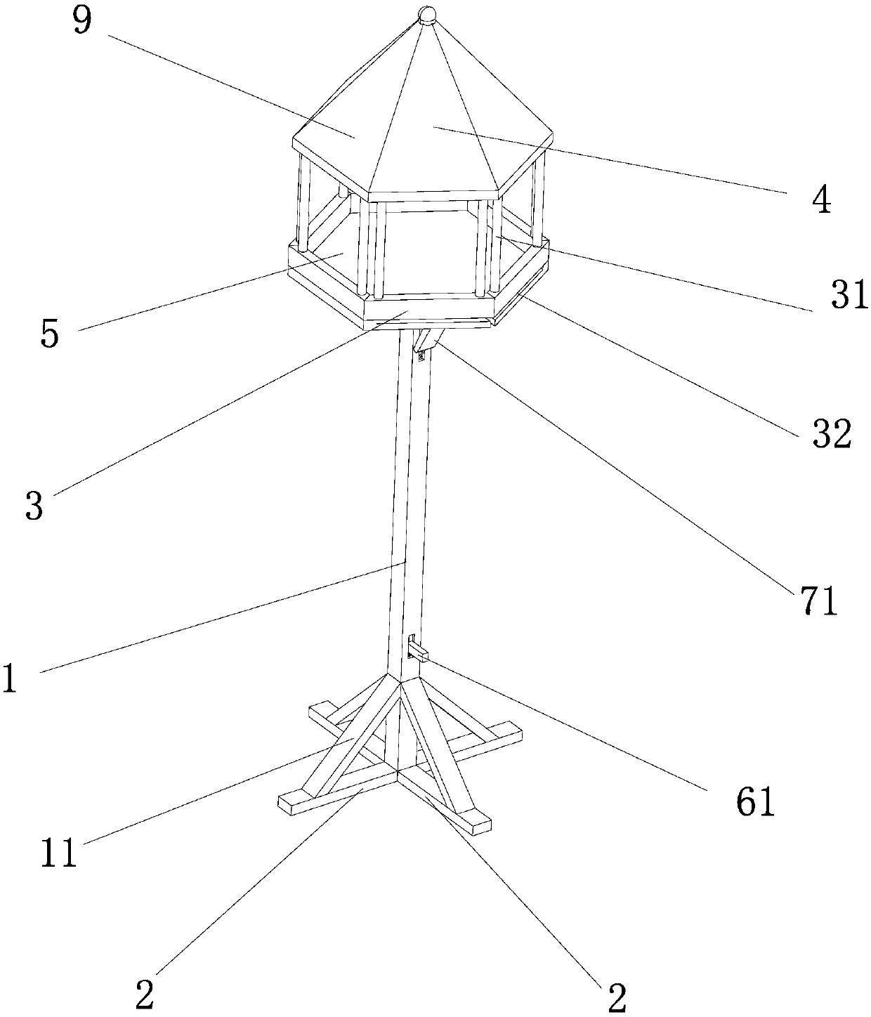 Bird feeding device