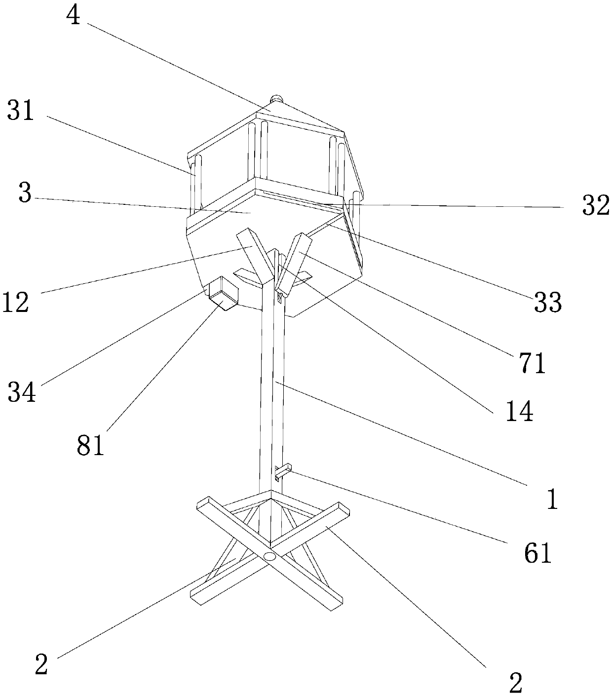 Bird feeding device