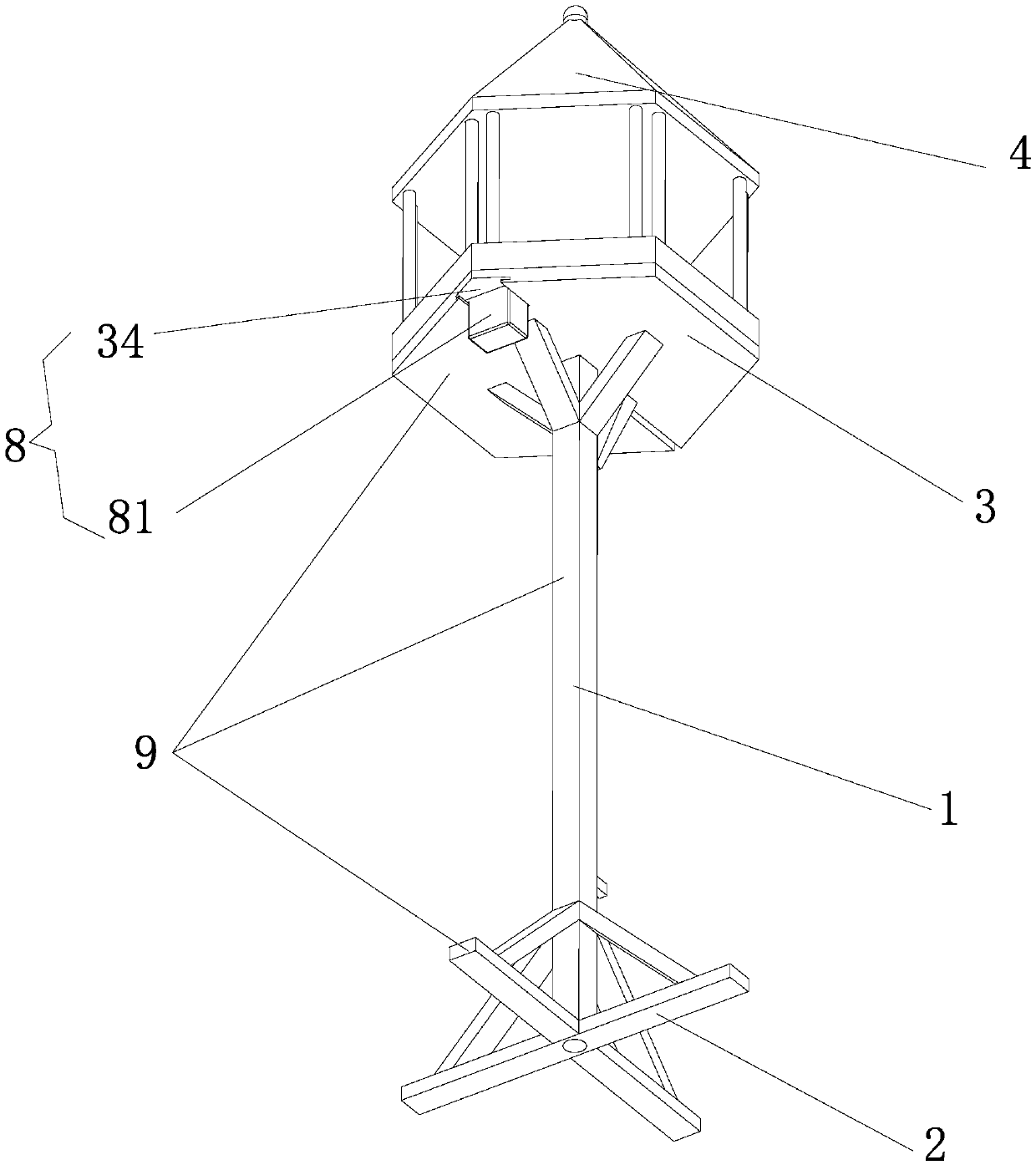 Bird feeding device