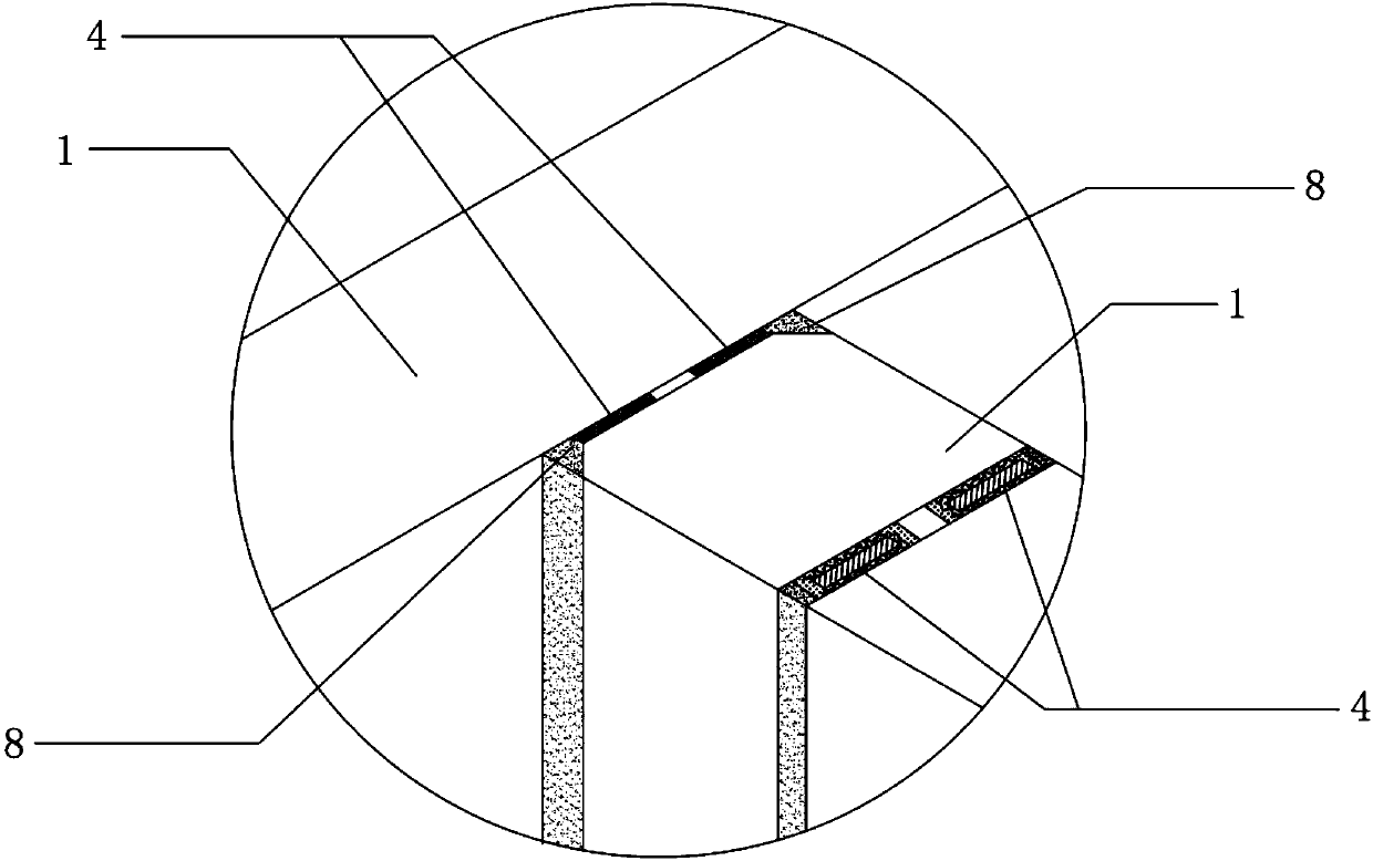 Method for bonding and reinforcing of partition wall through dry method