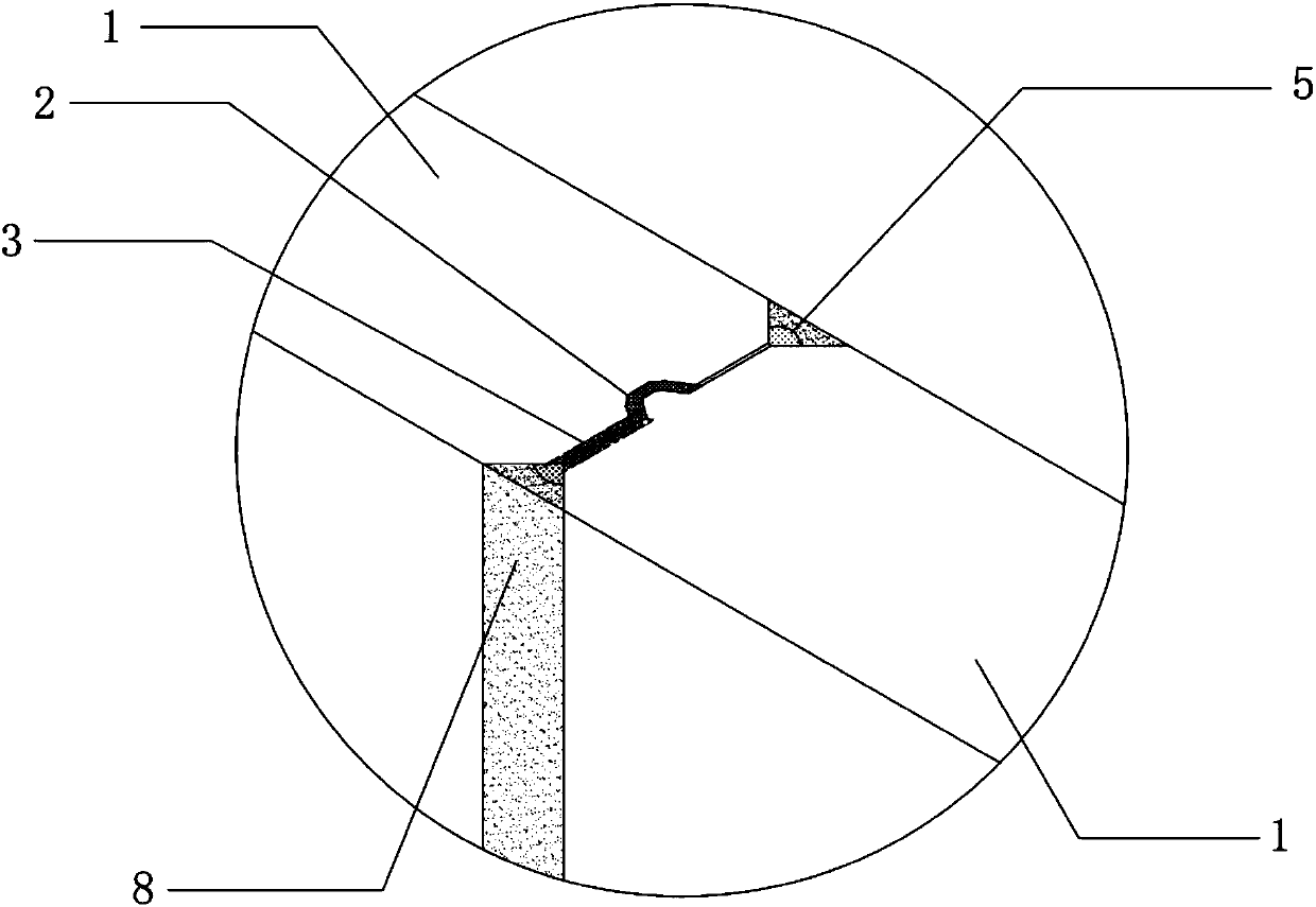 Method for bonding and reinforcing of partition wall through dry method