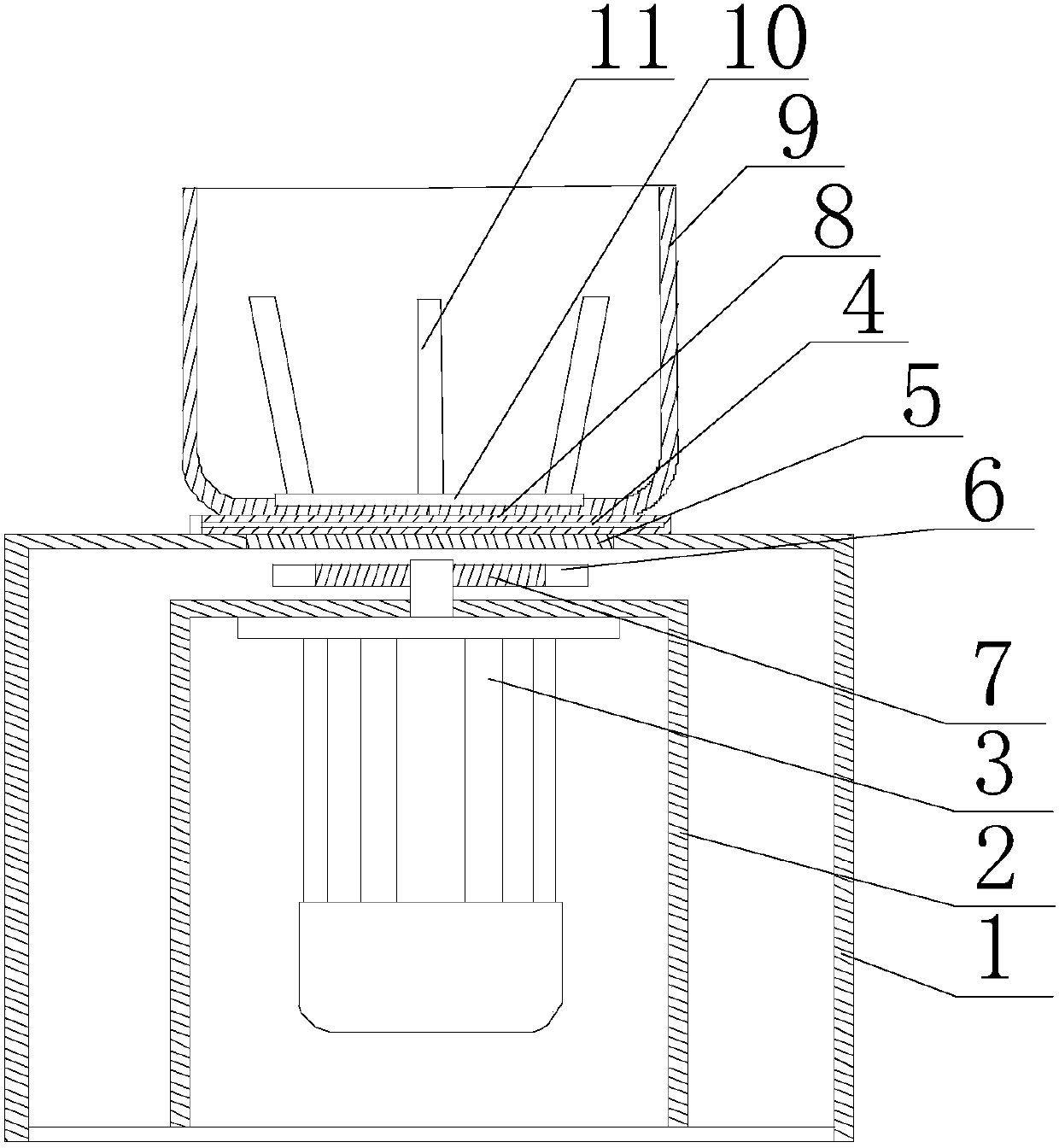 Heating stirrer for low viscous reagents