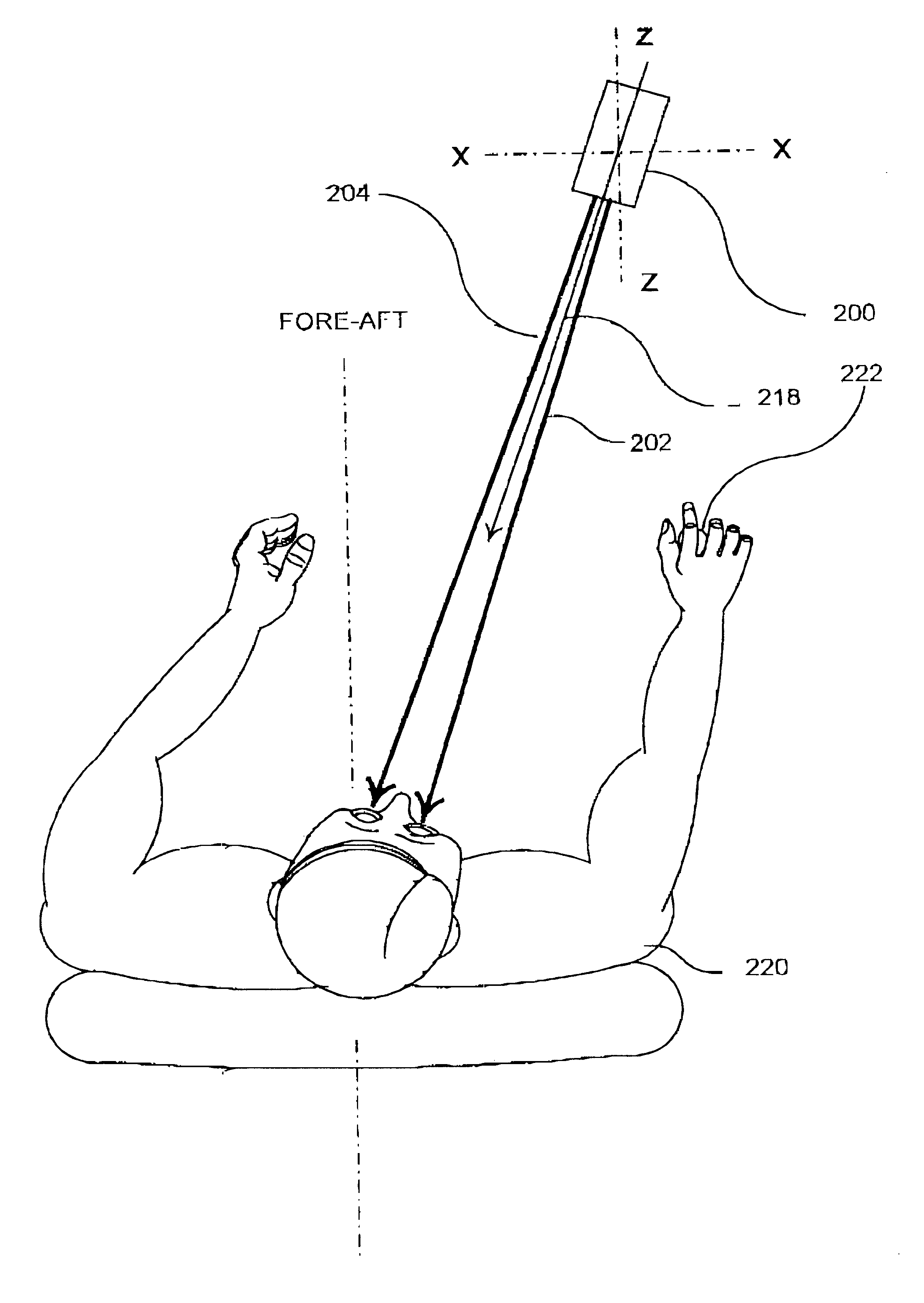 Method and apparatus for determining the location of an occupant of a vehicle