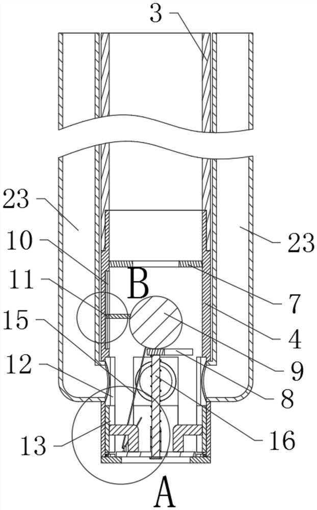 Gastric lavage device capable of exhausting air in gastric lavage tube