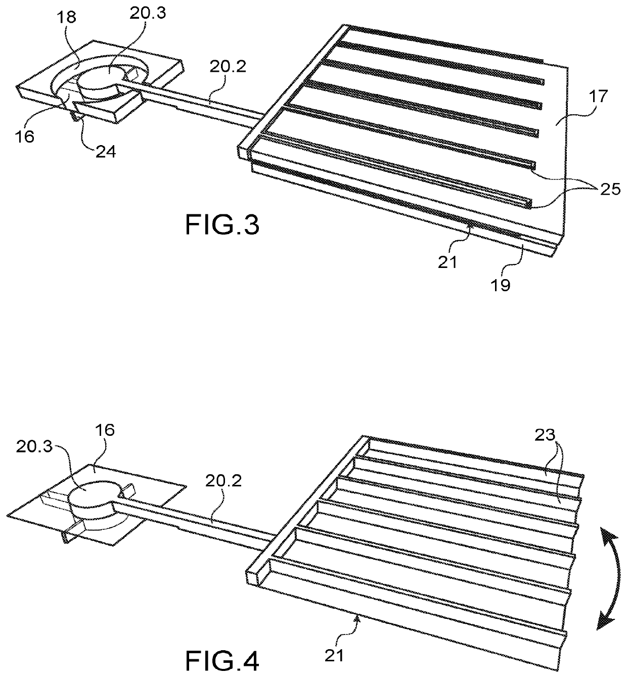 Device for transmitting a movement and a force between two zones that are insulated from one another