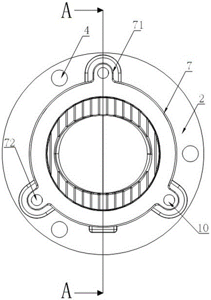 Automobile LED front fog lamp