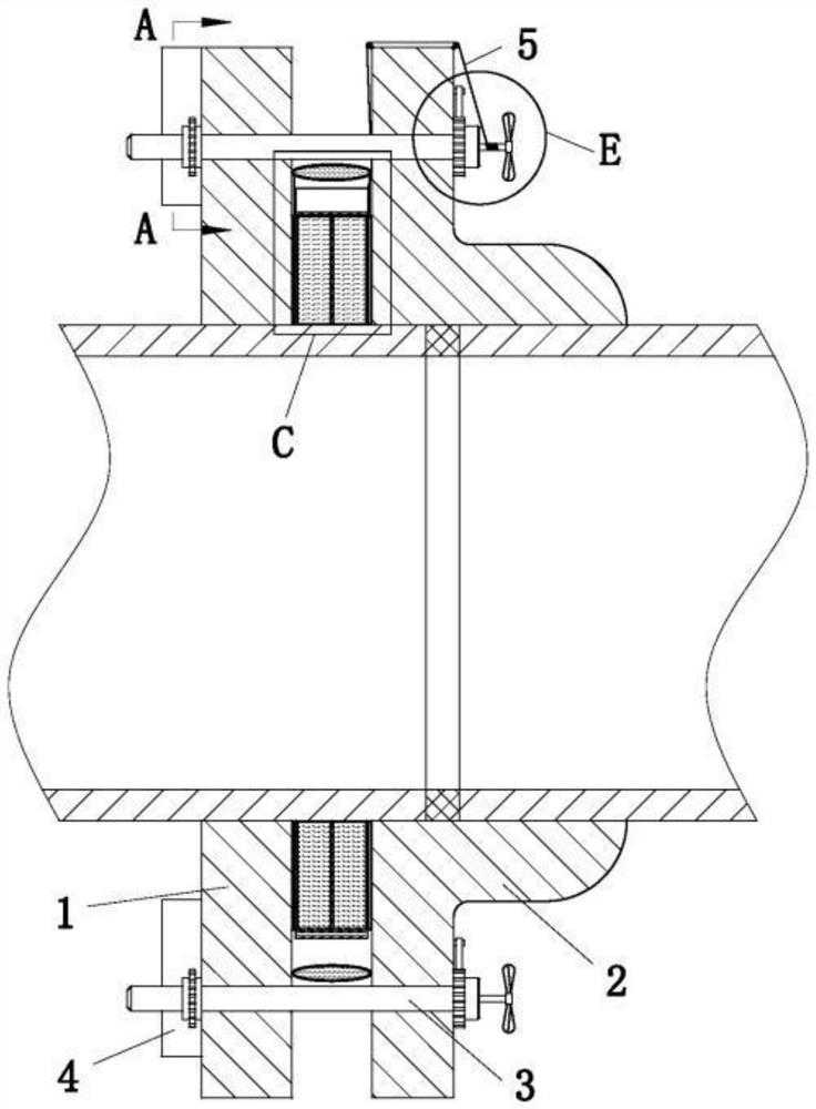 A leak-proof gas pipeline flange