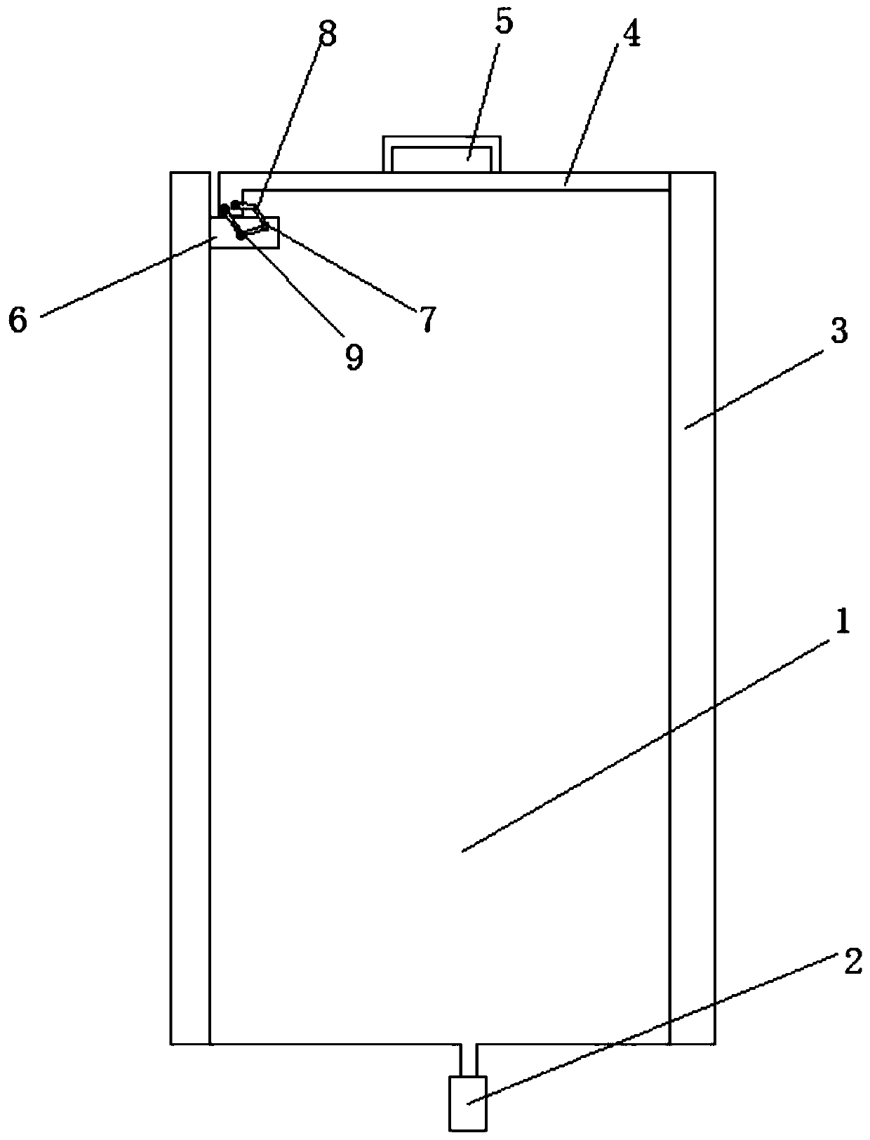 Easy-to-use fire hydrant protection device based on linkage principle of connecting rod